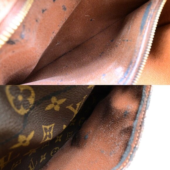 LOUIS VUITTON Jeune Fille GM Shoulder Bag Monogram Leather Brown - Picture 12 of 15